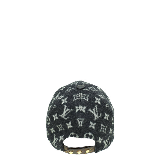 Louis Vuitton Black Monogram Wool Medium Carry On Cap