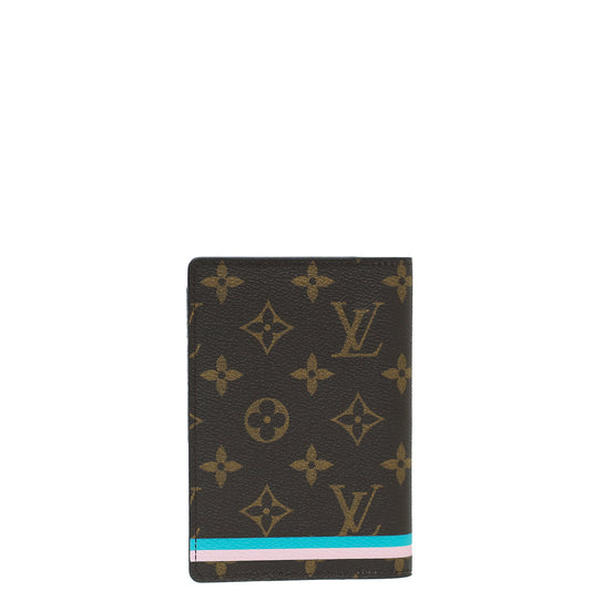 Louis Vuitton Monogram Christmas Animation Print Passport Cover