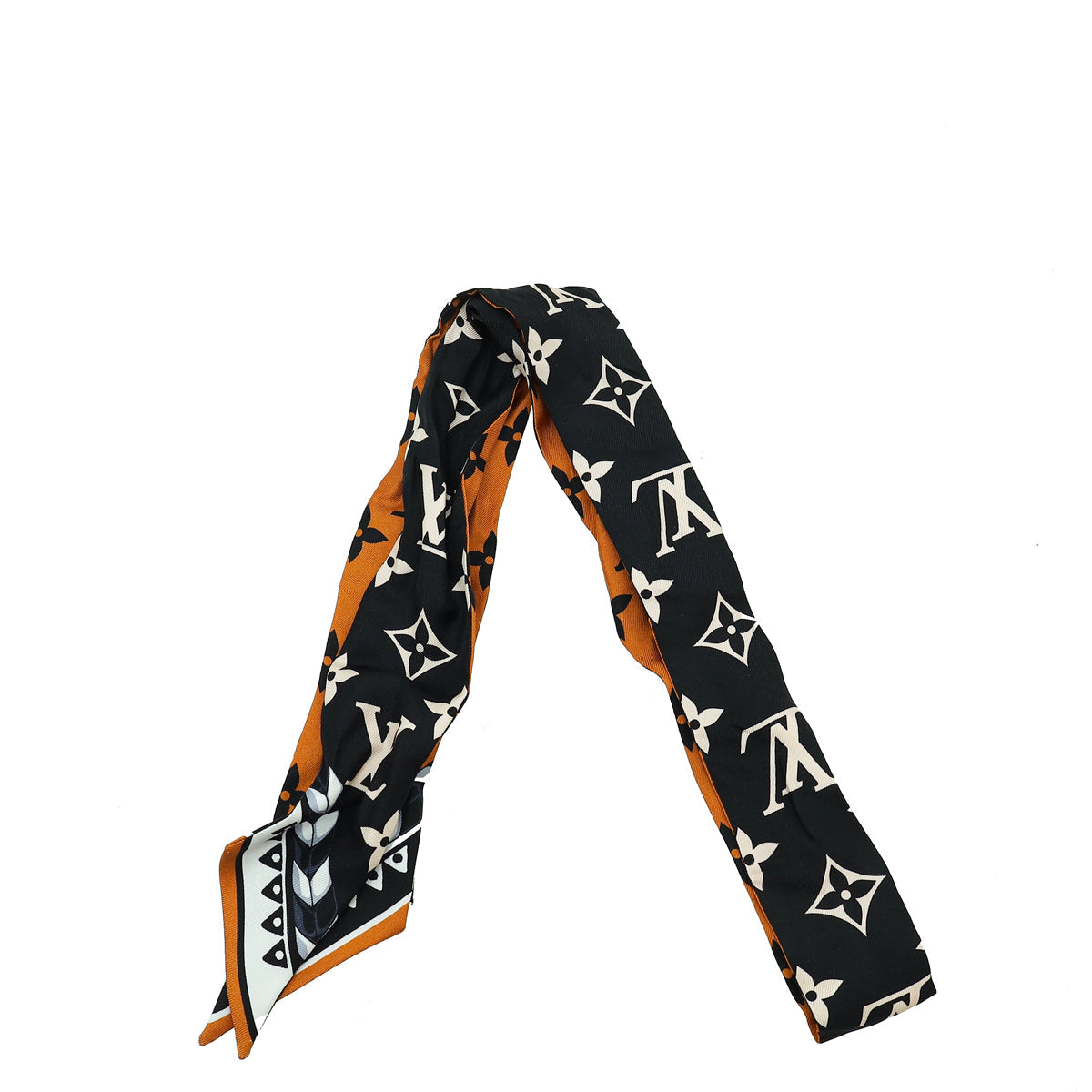 Louis Vuitton Bicolor Silk Monogram Crafty Bandeau