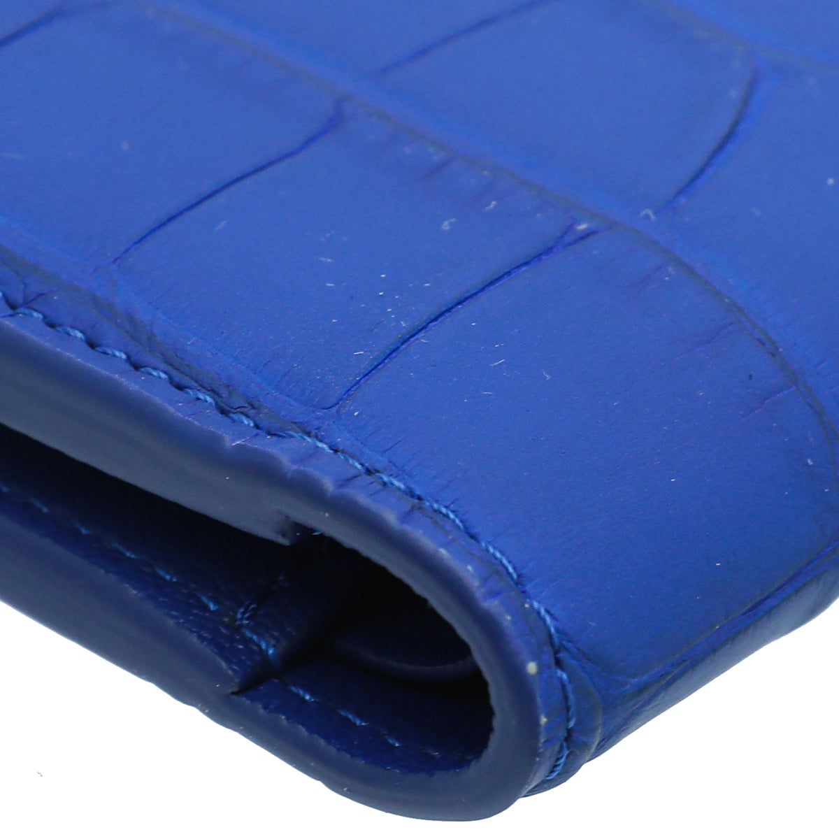 Louis Vuitton Blue Crocodile Matte Multiple Wallet