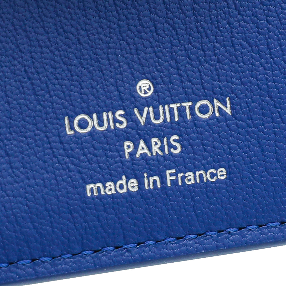 Louis Vuitton Blue Crocodile Matte Multiple Wallet