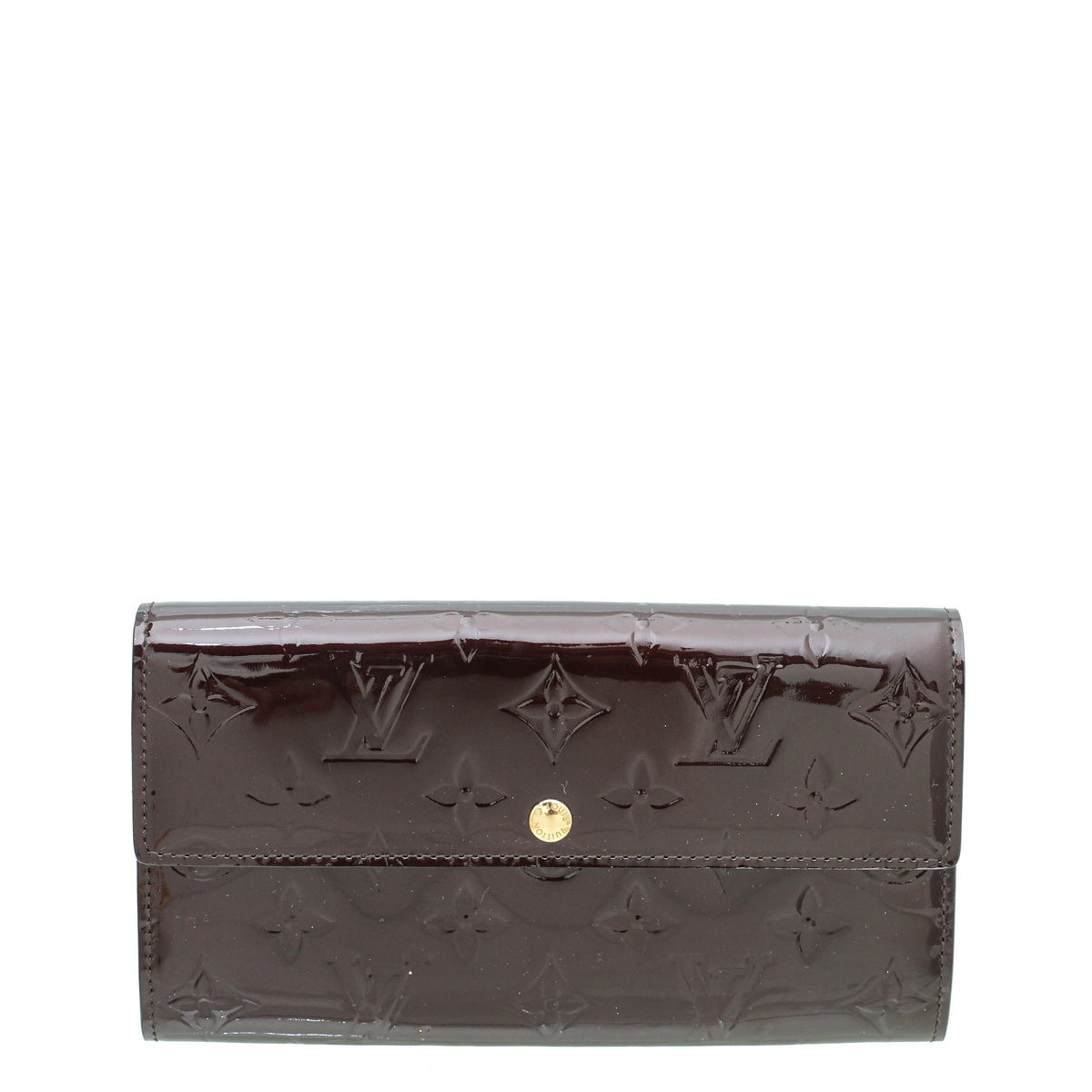 Louis Vuitton Amarante Monogram Vernis Sarah Wallet