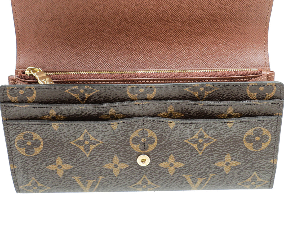 Louis Vuitton Brown Monogram Sarah Wallet