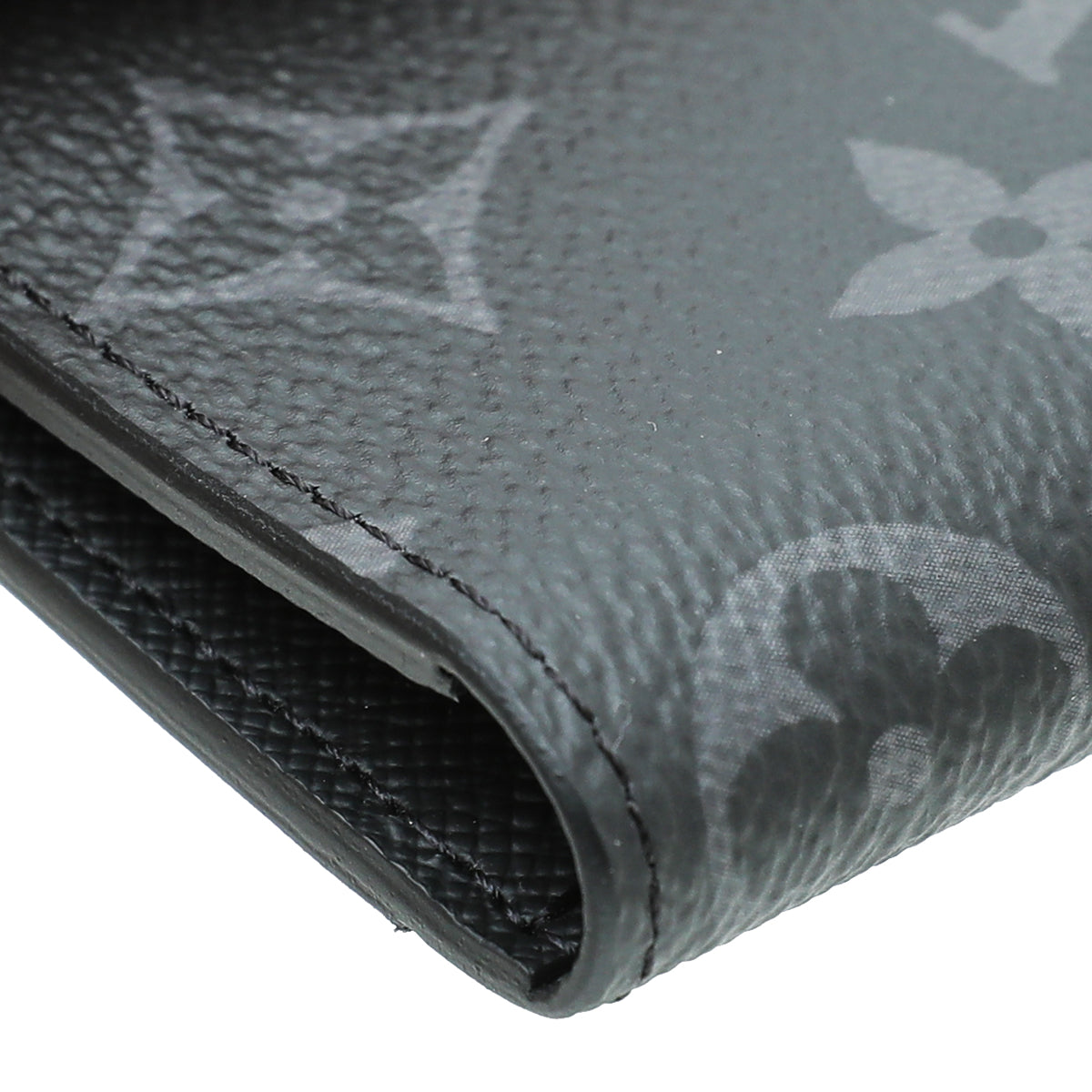 Louis Vuitton Monogram Graphite Pocket Organizer Wallet W/RBA Initial