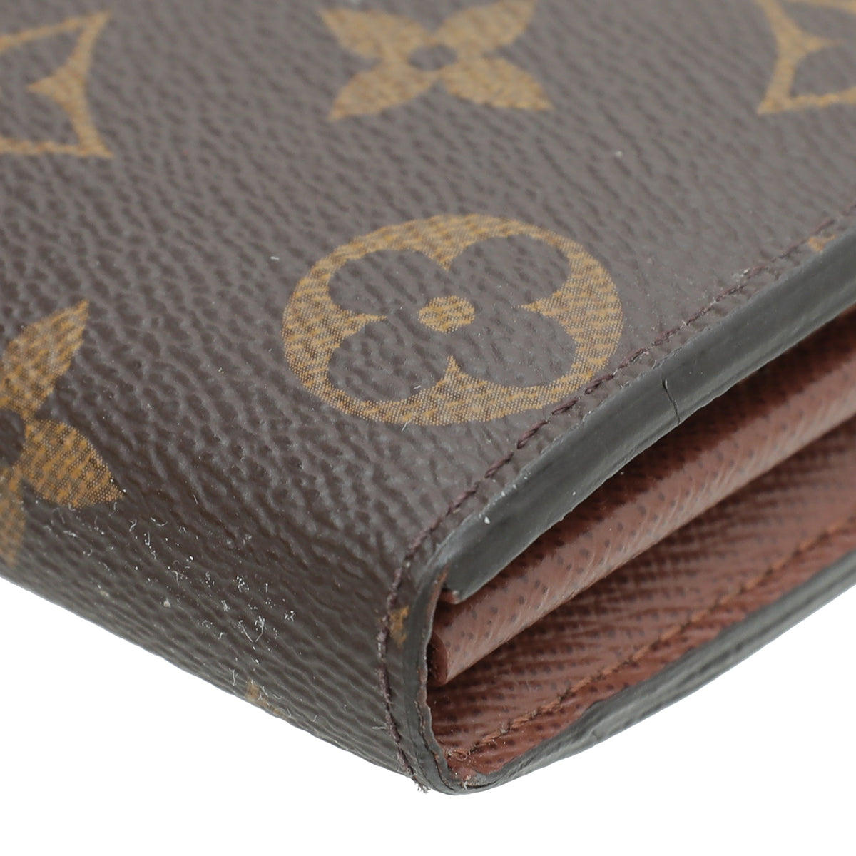 Louis Vuitton Brown Monogram Sarah Wallet w/GP Initials