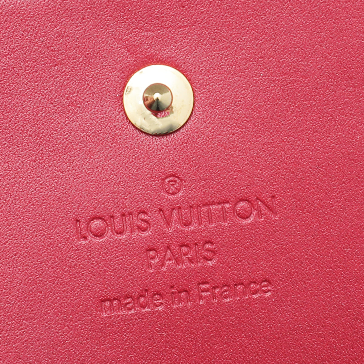 Louis Vuitton Framboise Monogram Vernis Sarah Chain Wallet