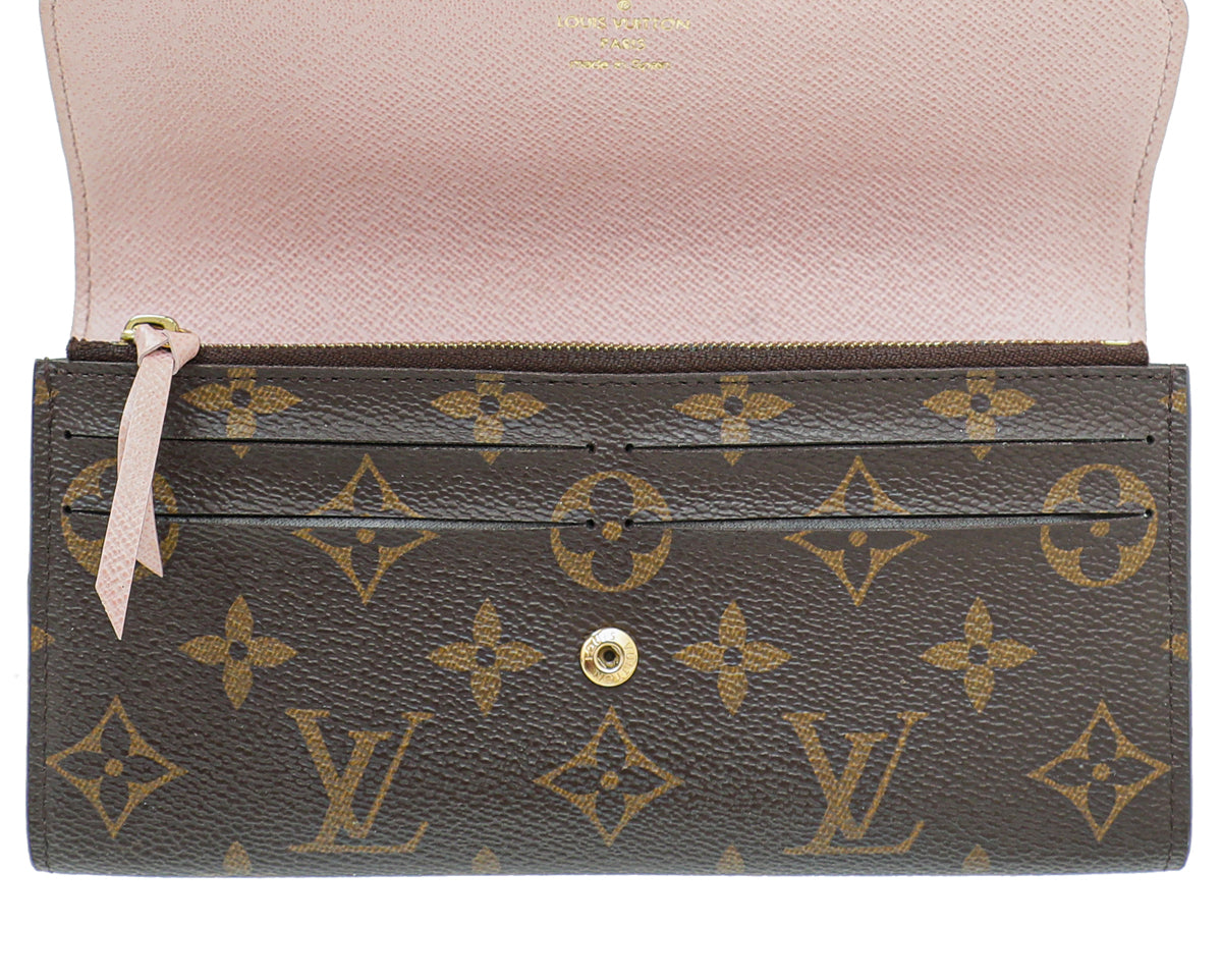 Louis Vuitton Monogram Rose Ballerina Emilie Wallet