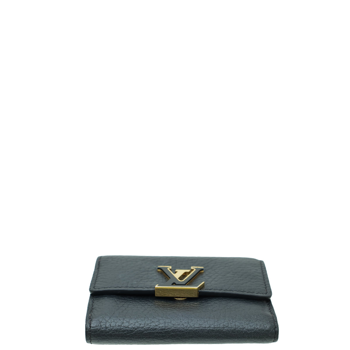 Louis Vuitton Black Capucines Compact Wallet