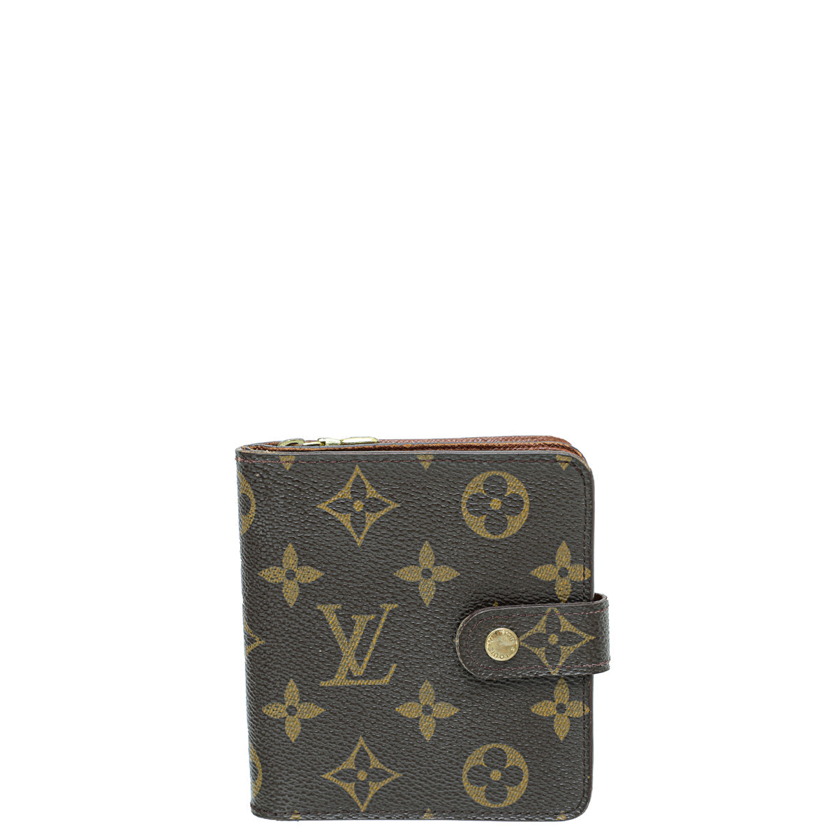 Louis Vuitton Brown Monogram Compact Zippy Wallet