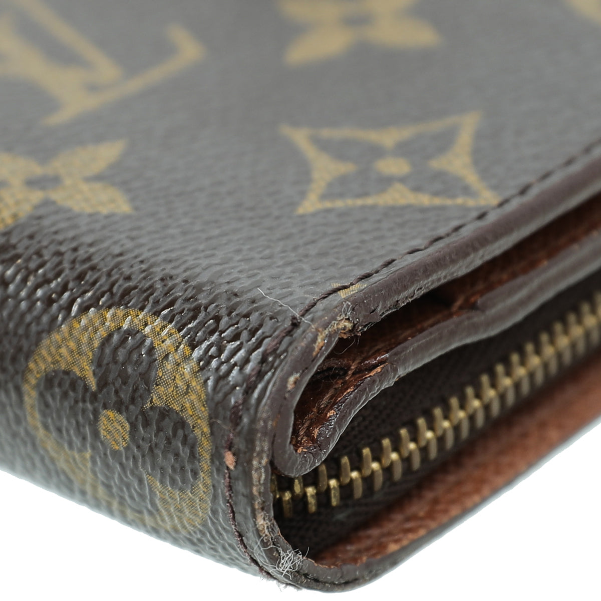 Louis Vuitton Brown Monogram Compact Zippy Wallet