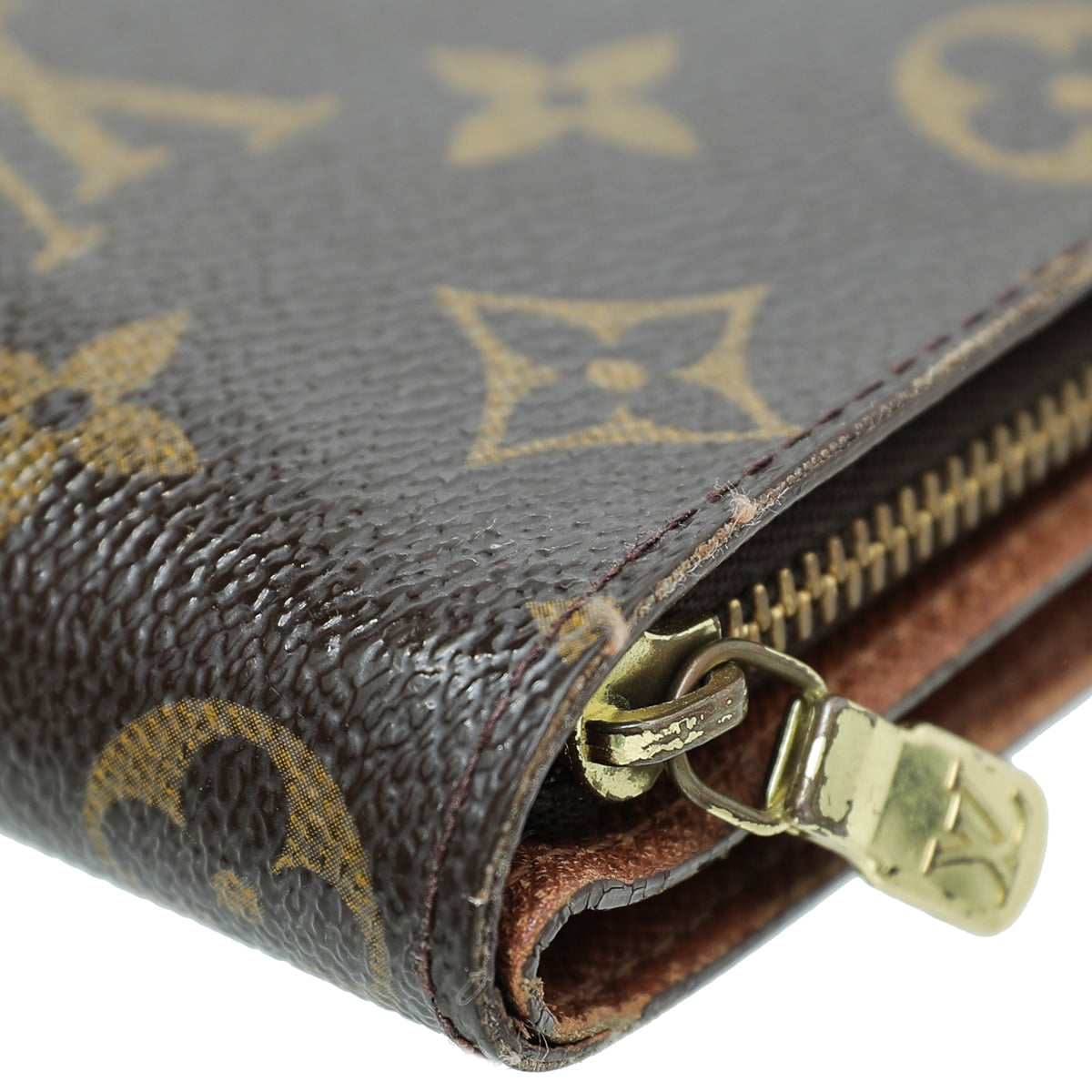 Louis Vuitton Brown Monogram Compact Zippy Wallet