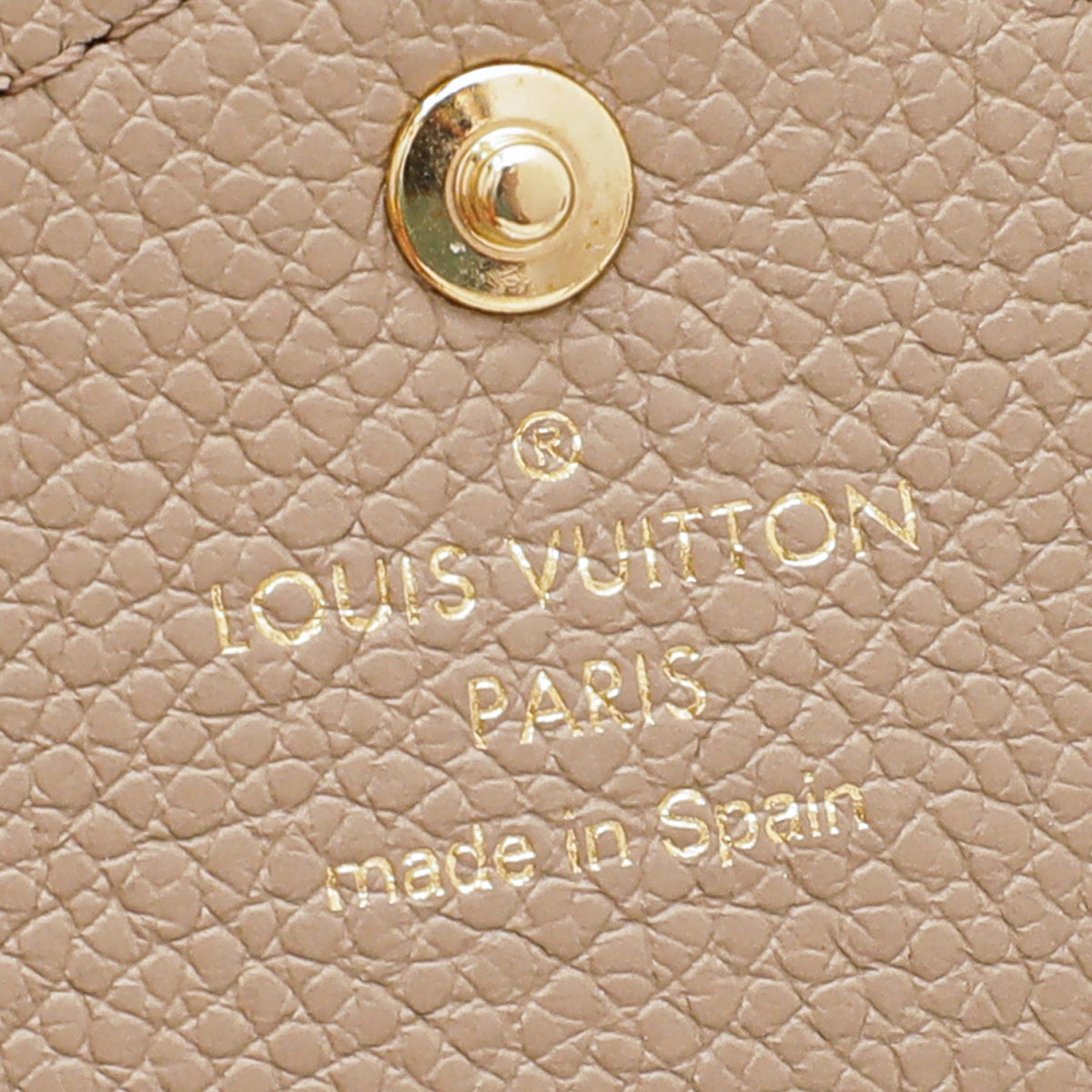 Louis Vuitton Tourterelle Monogram Empreinte Sarah Wallet