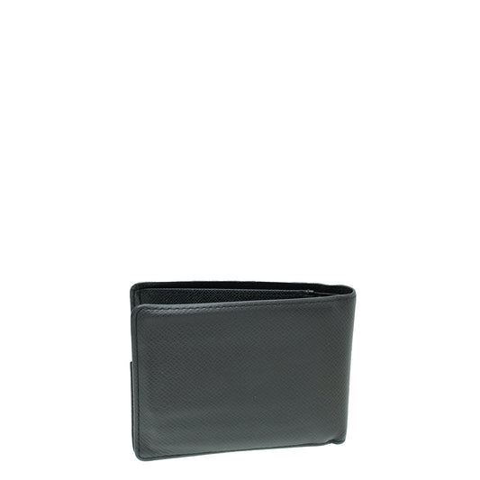 Louis Vuitton Black Taiga Bifold Wallet