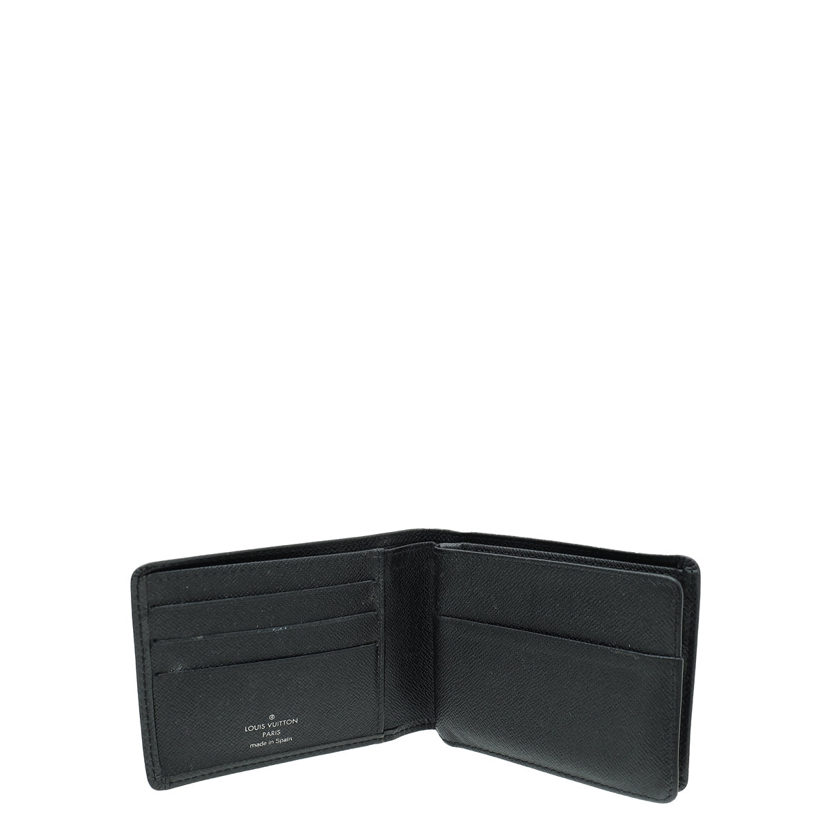 Louis Vuitton Black Taiga Bifold Wallet