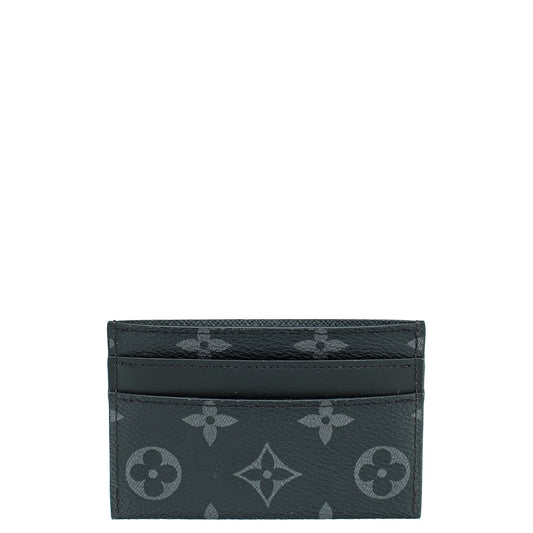 Louis Vuitton Monogram Black Eclipse Porte Cartes Double Card Holder