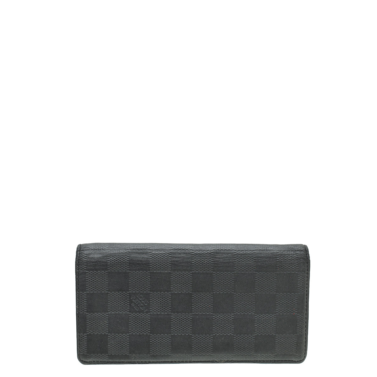 Louis Vuitton Black Damier Infini Brazza Wallet W/ MNS INITIALS