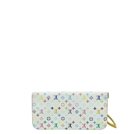 Louis Vuitton White Multicolor Monogram Insolite Wallet