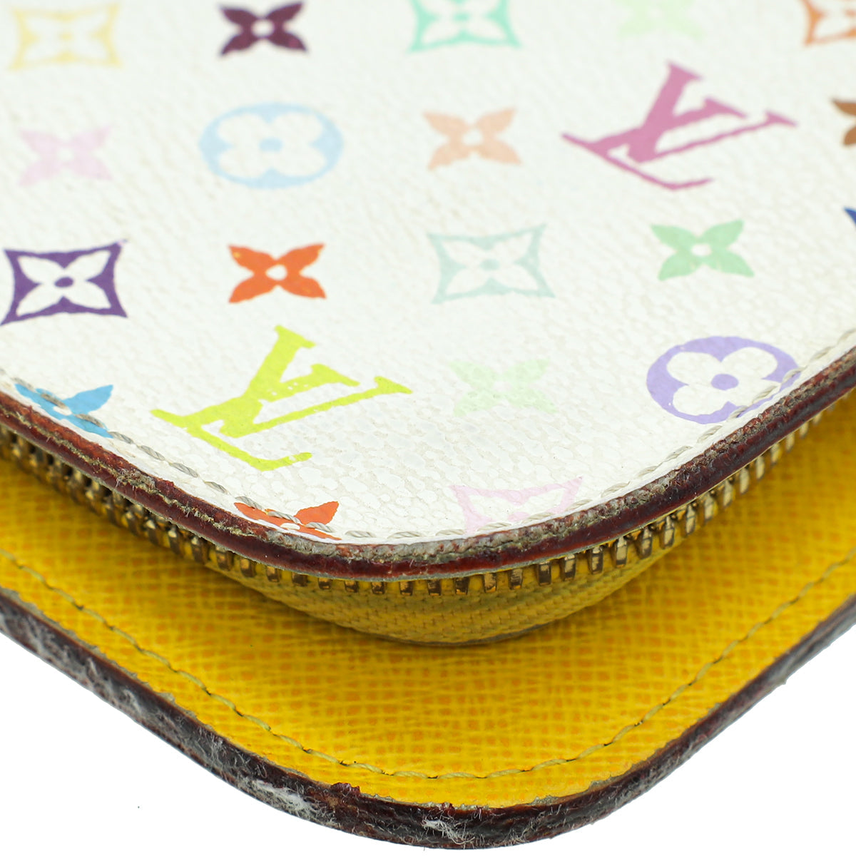 Louis Vuitton White Multicolor Monogram Insolite Wallet