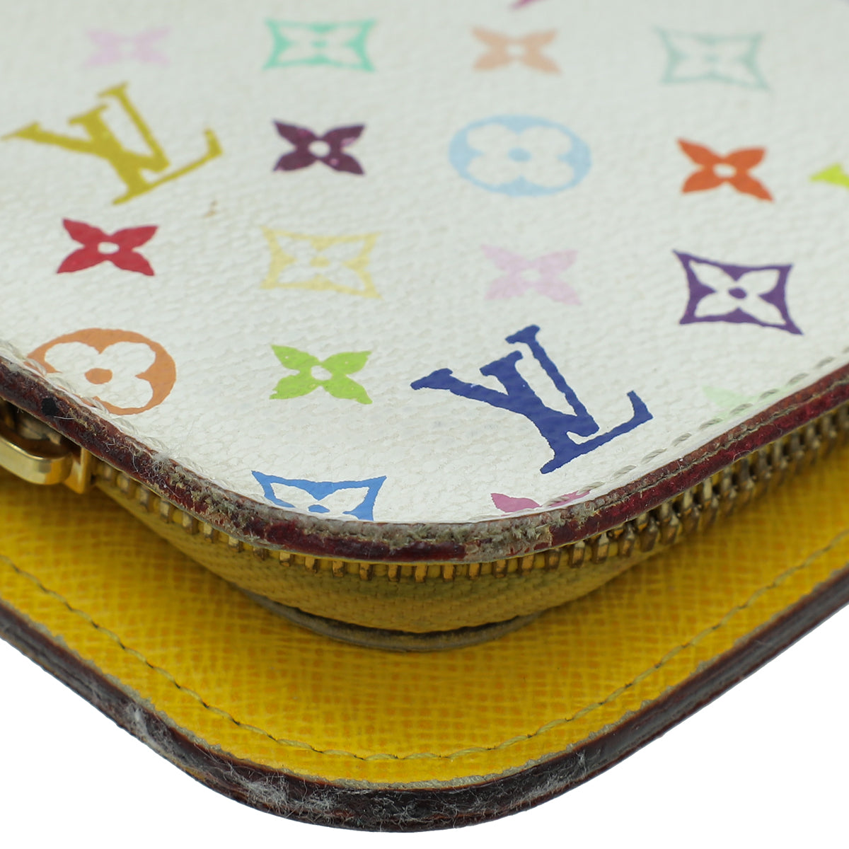 Louis Vuitton White Multicolor Monogram Insolite Wallet