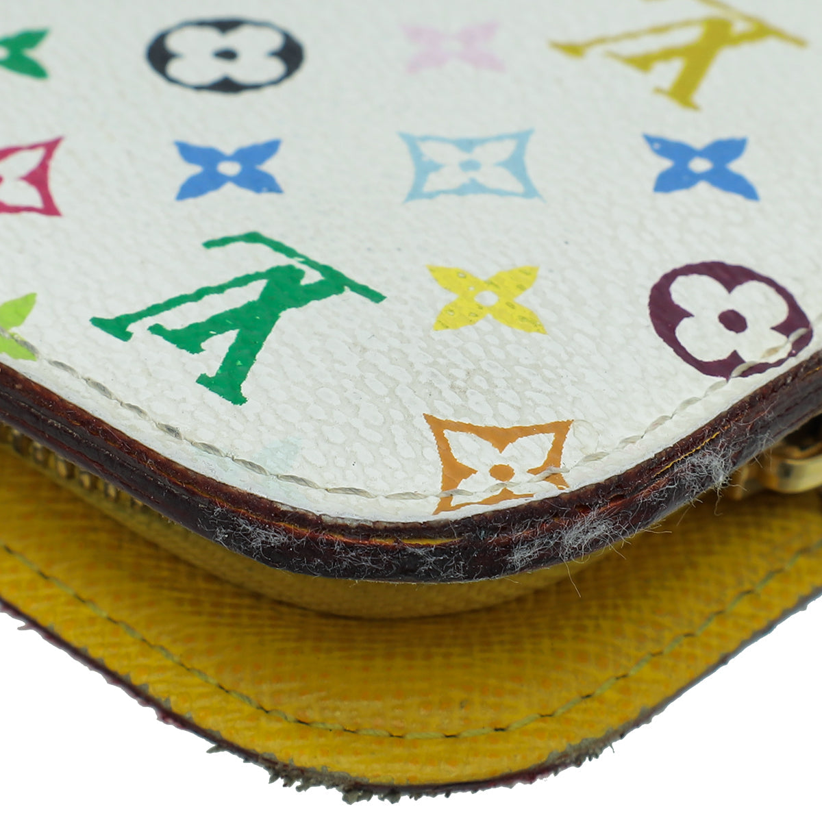 Louis Vuitton White Multicolor Monogram Insolite Wallet