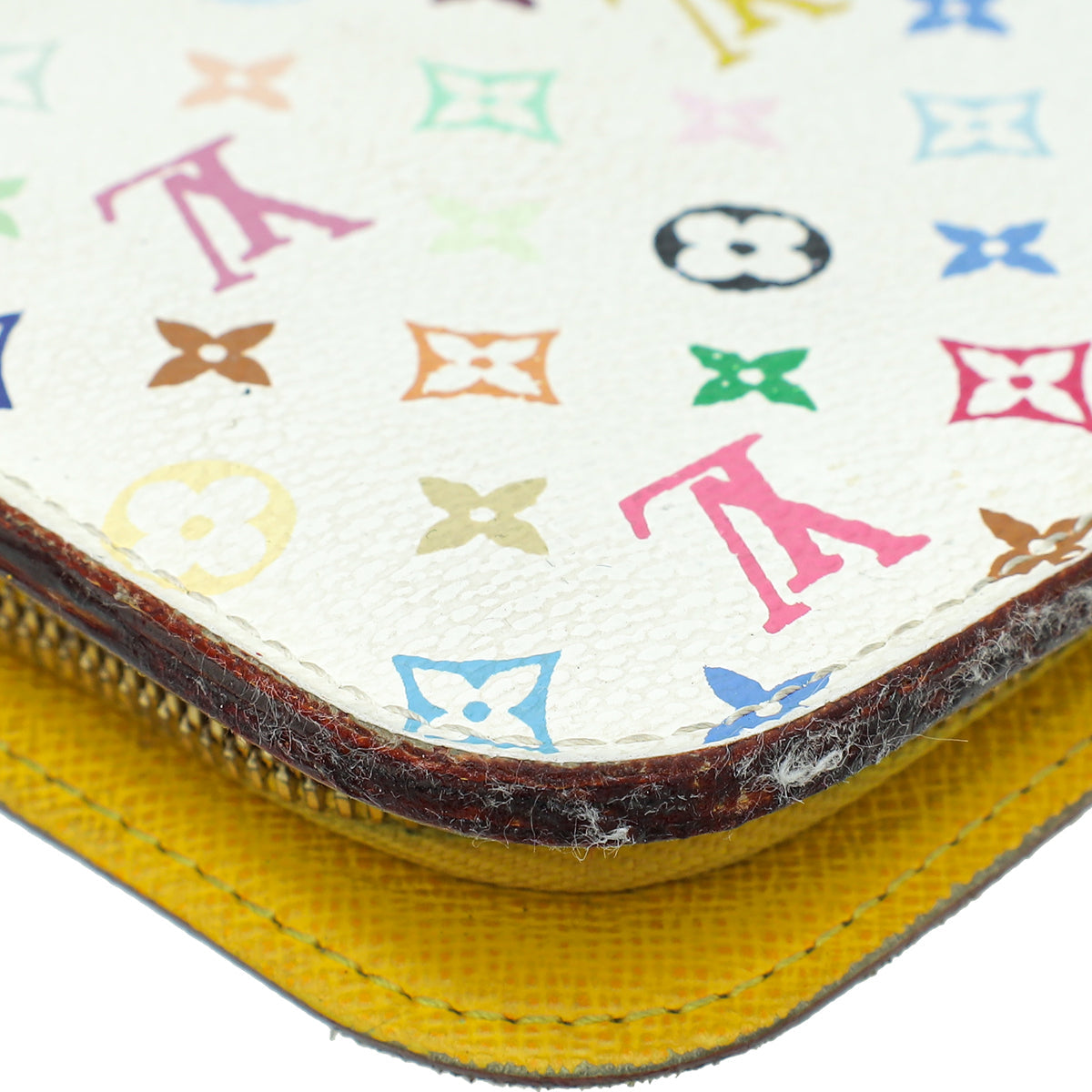 Louis Vuitton White Multicolor Monogram Insolite Wallet