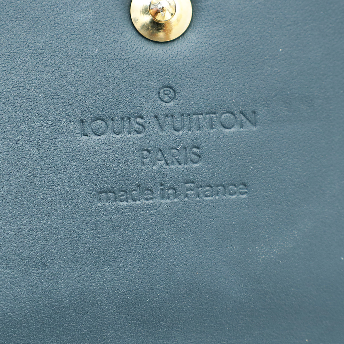 Louis Vuitton Blue Nuit Monogram Vernis Sarah Wallet