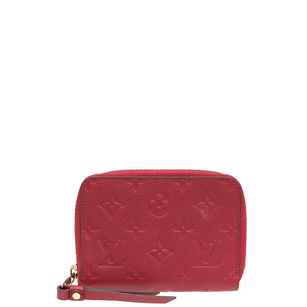 Louis Vuitton Red Monogram Empreinte Secret Compact Wallet