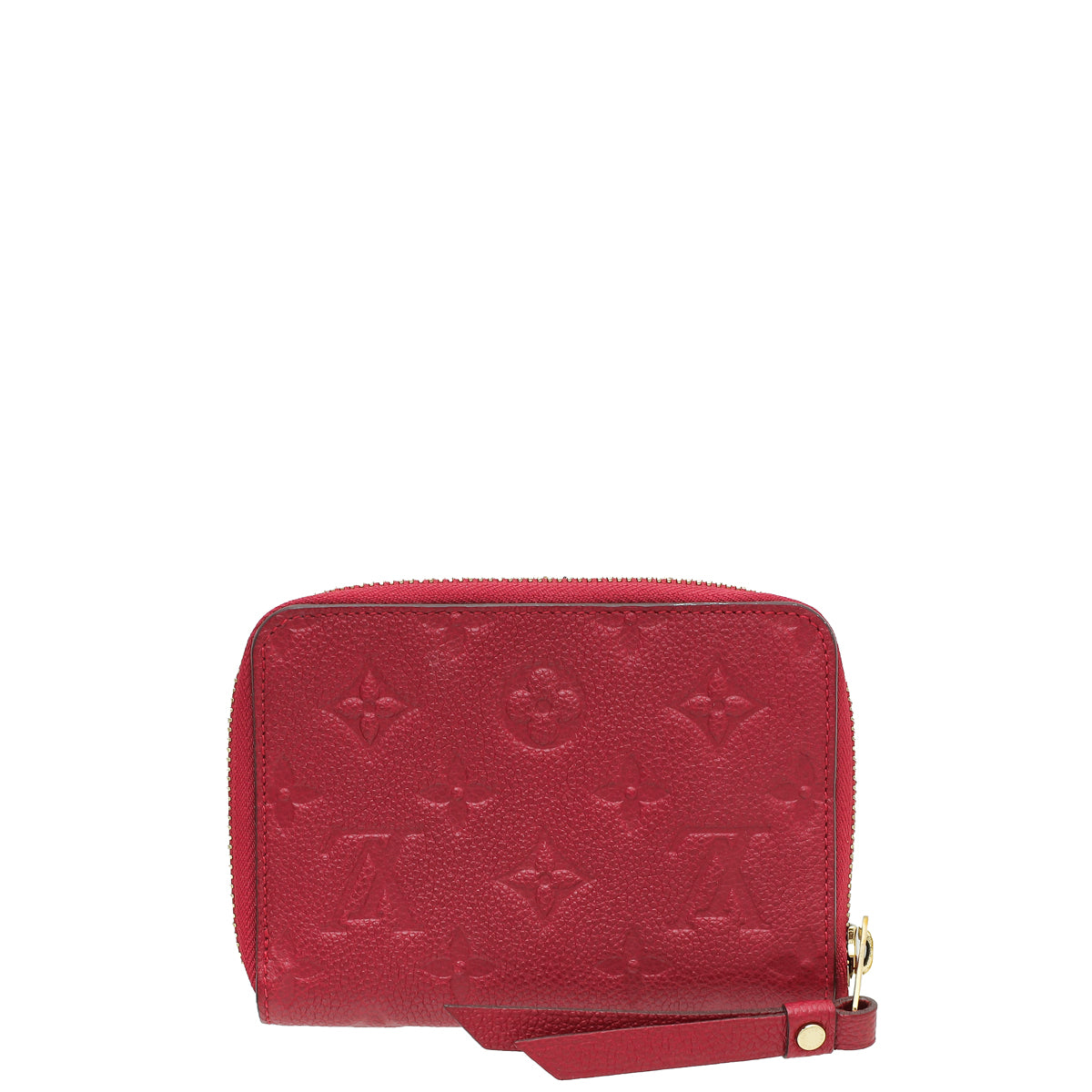 Louis Vuitton Red Monogram Empreinte Secret Compact Wallet