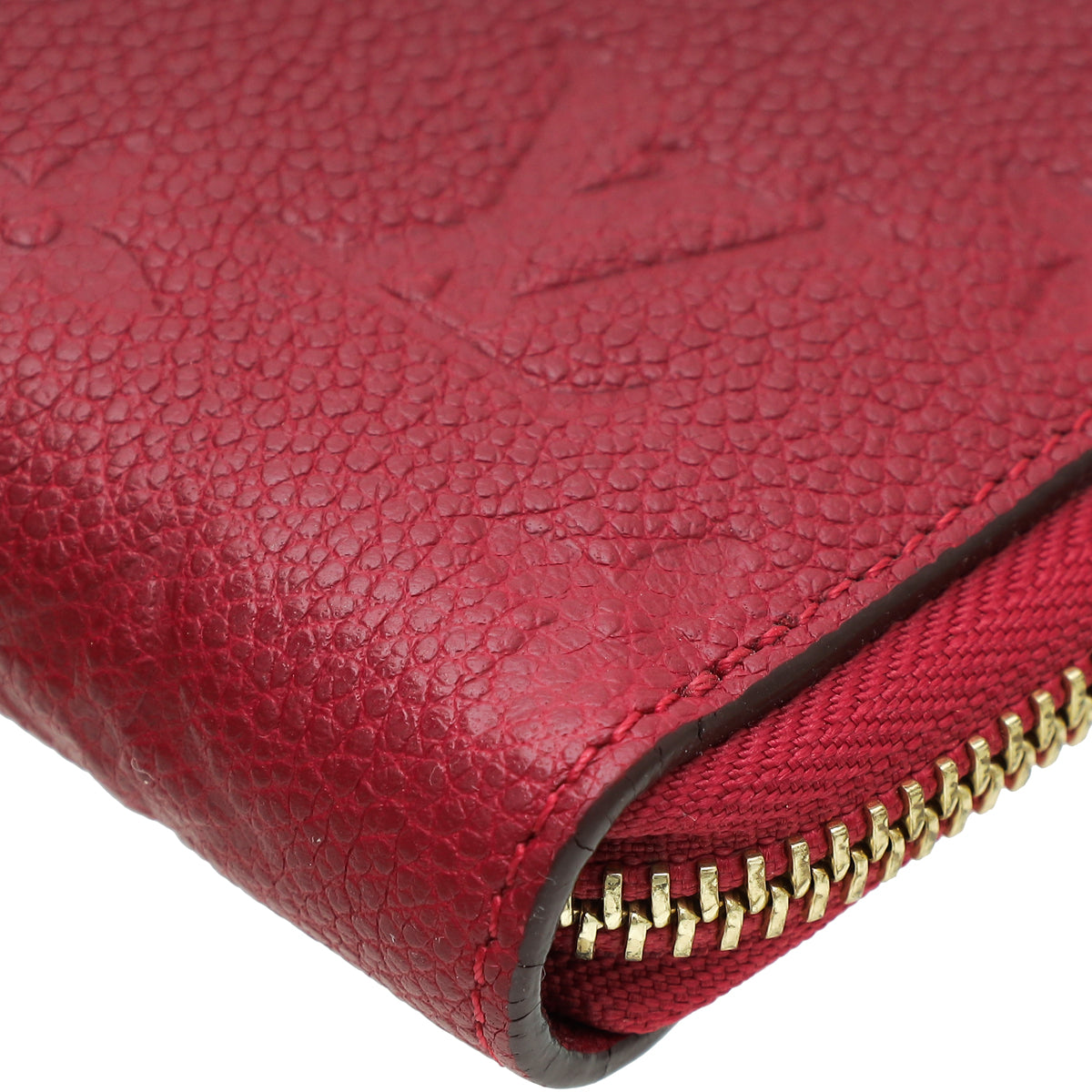 Louis Vuitton Red Monogram Empreinte Secret Compact Wallet