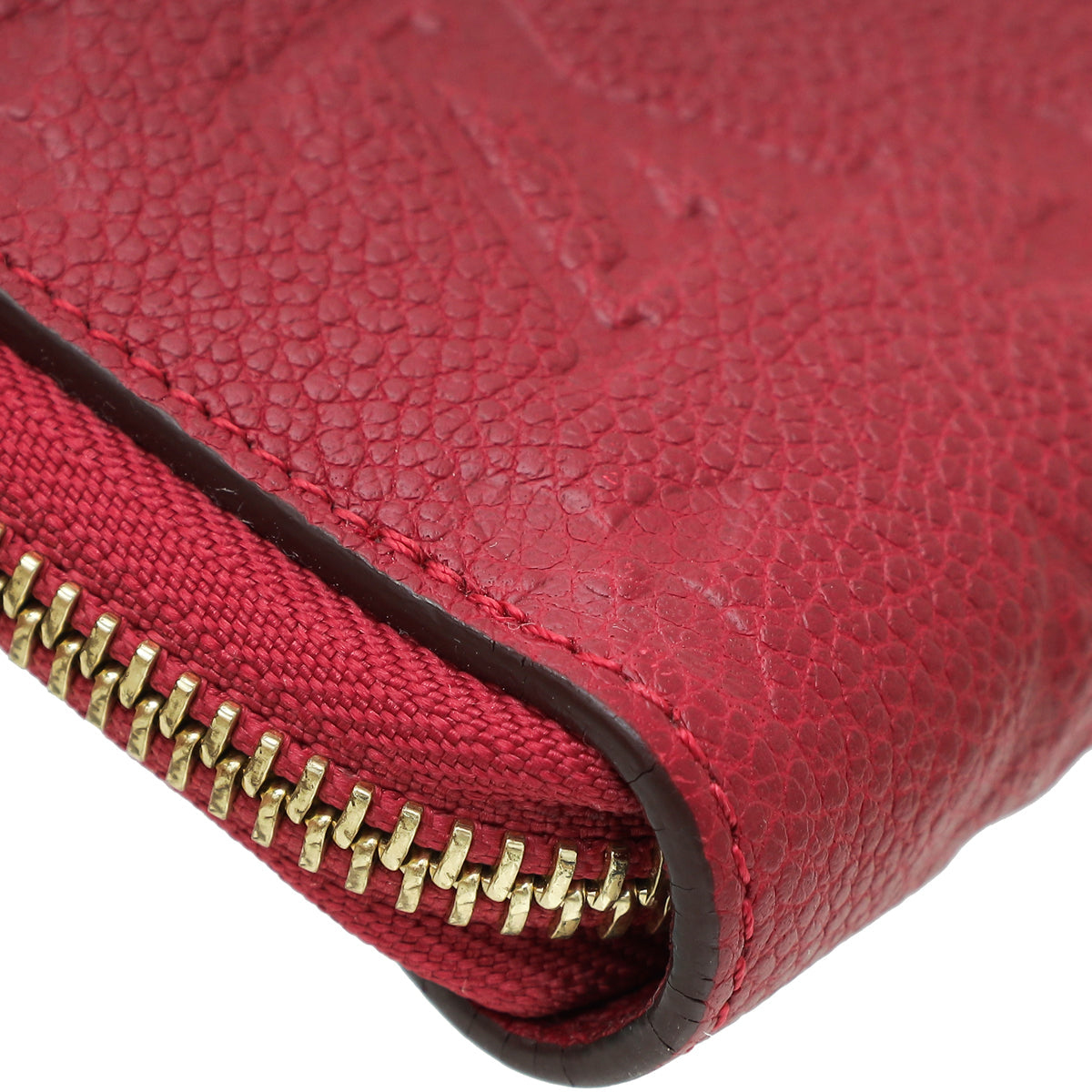 Louis Vuitton Red Monogram Empreinte Secret Compact Wallet