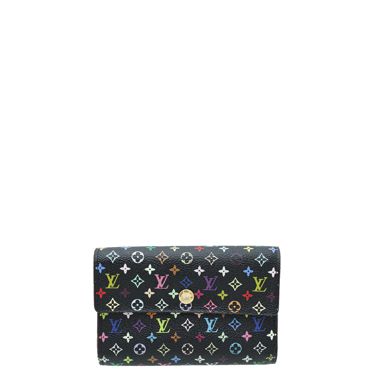 Louis Vuitton Black Multicolor Monogram Alexandra Wallet