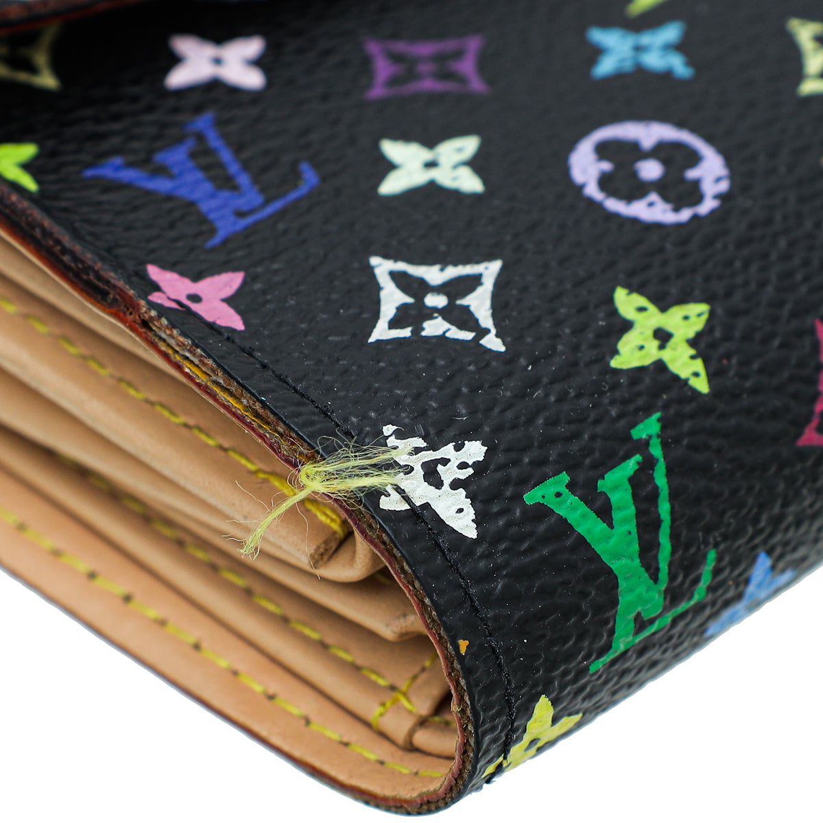 Louis Vuitton Black Multicolor Monogram Alexandra Wallet