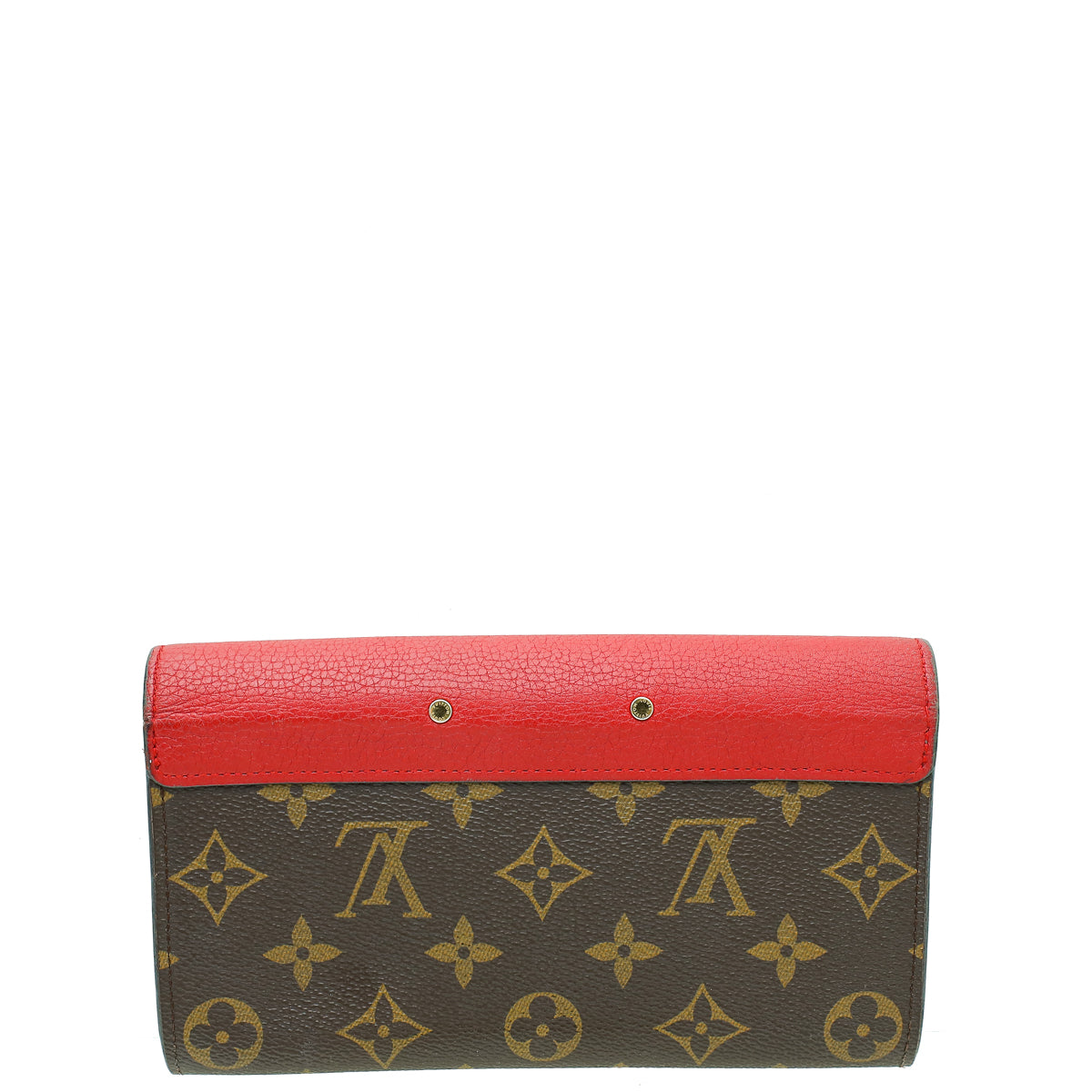 Louis Vuitton Monogram Red Pallas Long Wallet