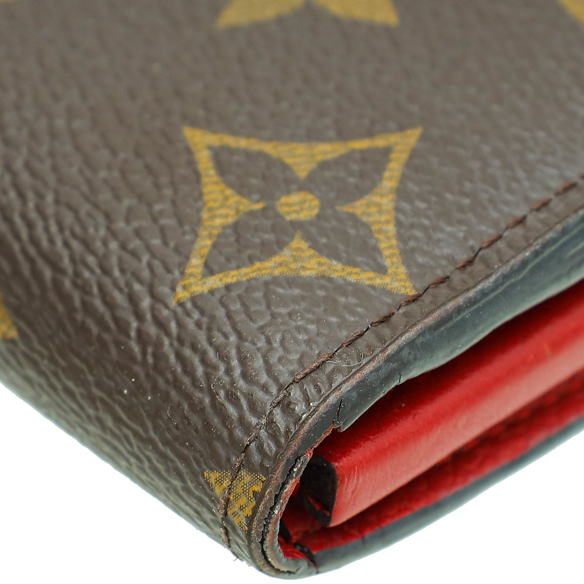 Louis Vuitton Monogram Red Pallas Long Wallet