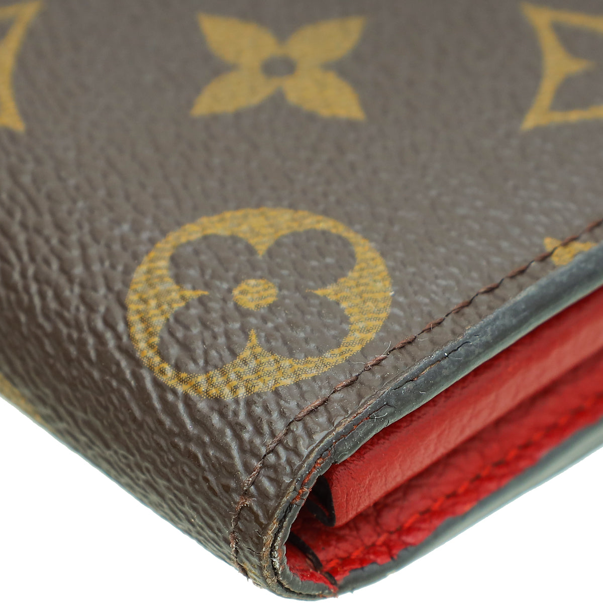 Louis Vuitton Monogram Red Pallas Long Wallet