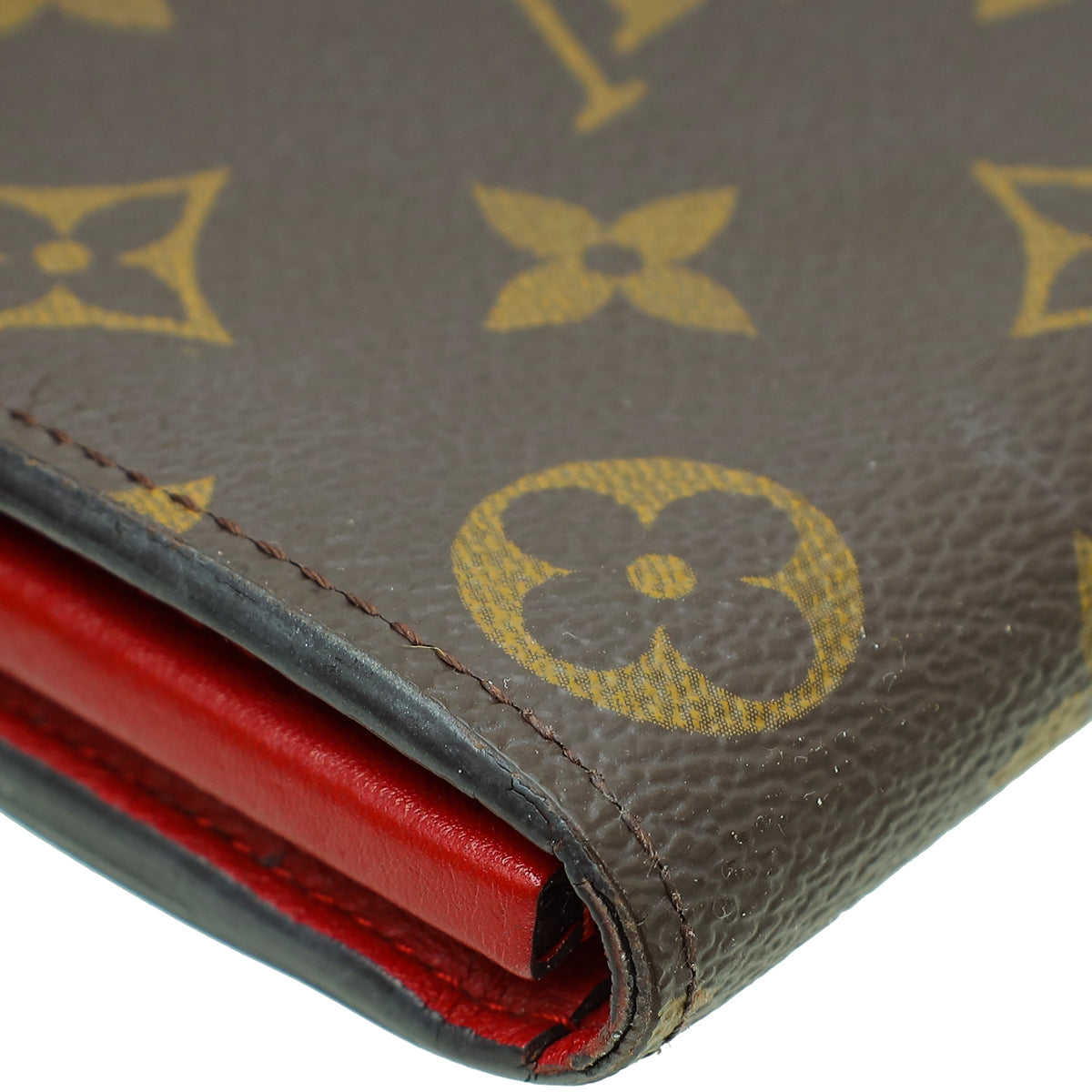 Louis Vuitton Monogram Red Pallas Long Wallet