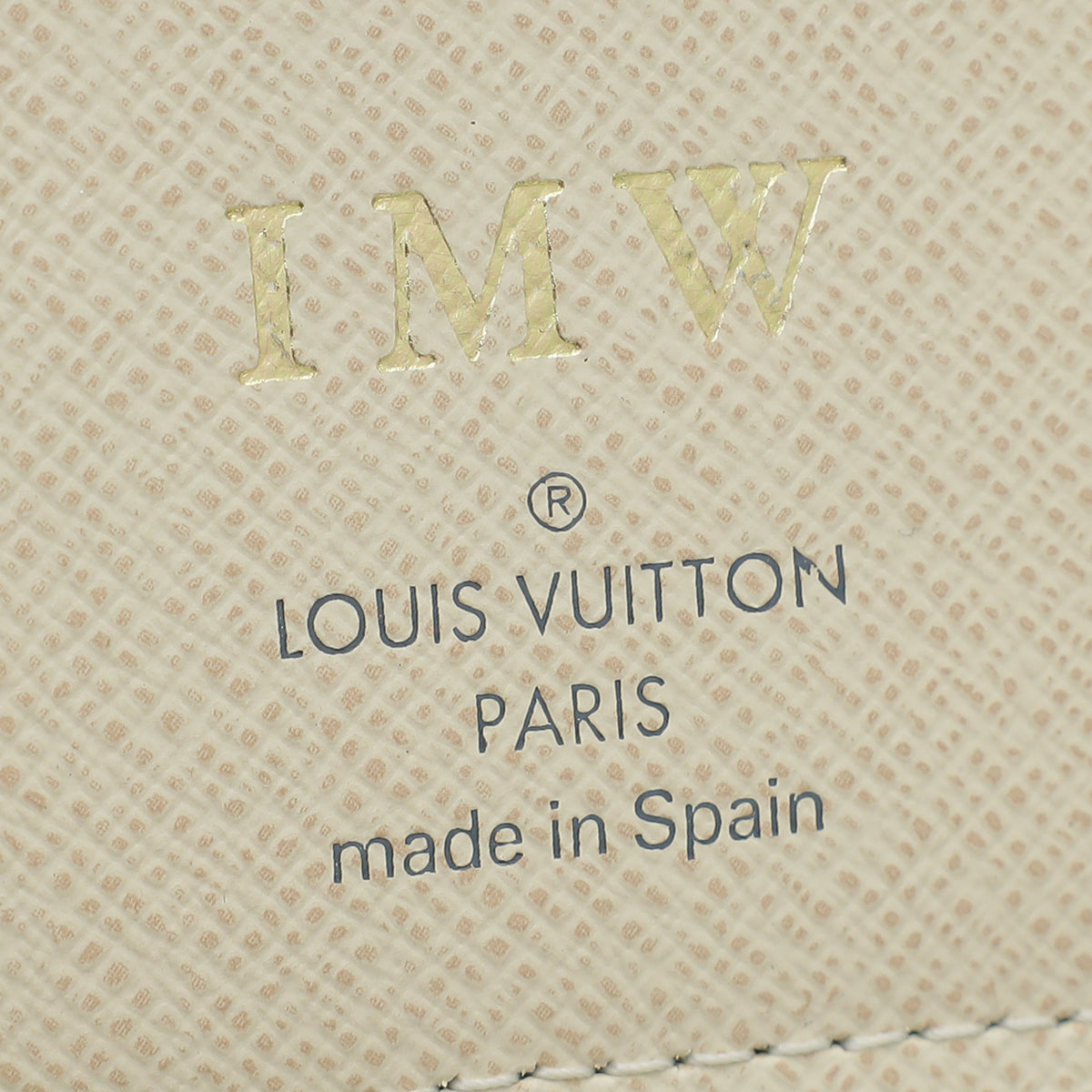 Louis Vuitton Damier Azur Insolite Wallet w/"IMW" Initial