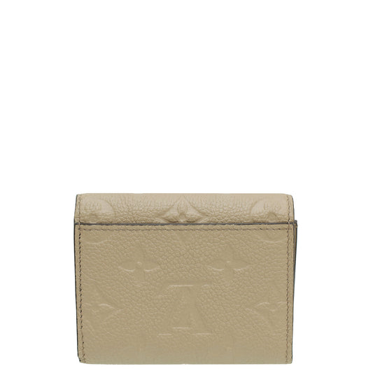 Louis Vuitton Tourterelle Gray Monogram Empreinte Zoe Wallet