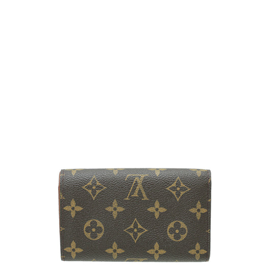 Louis Vuitton Brown Monogram Porte-Monnaie Tresor Wallet