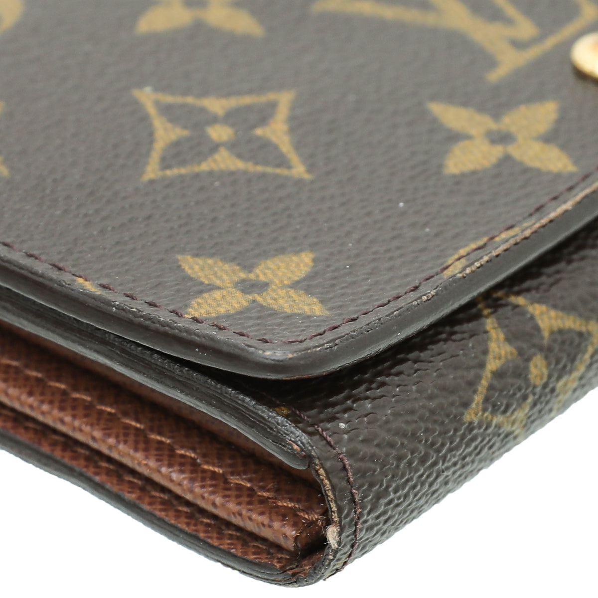 Louis Vuitton Brown Monogram Porte-Monnaie Tresor Wallet