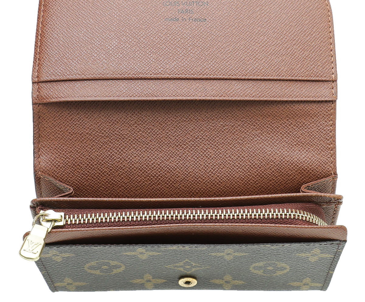 Louis Vuitton Brown Monogram Porte-Monnaie Tresor Wallet