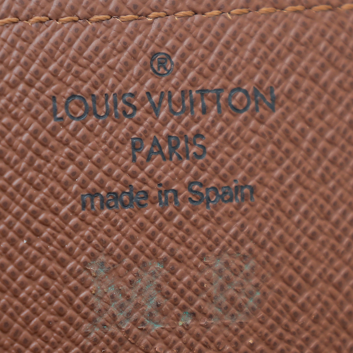 Louis Vuitton Brown Monogram Business Card Holder W /M.B. Initials