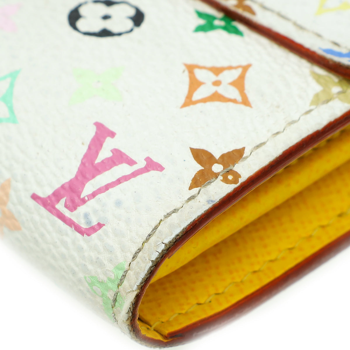 Louis Vuitton White Multicolor Monogram Sarah Wallet