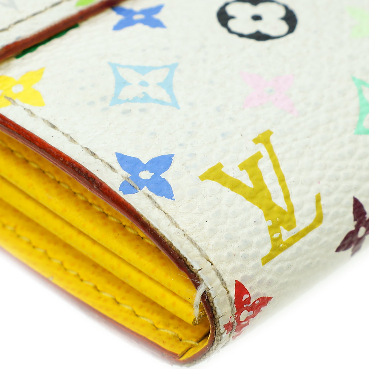 Louis Vuitton White Multicolor Monogram Sarah Wallet