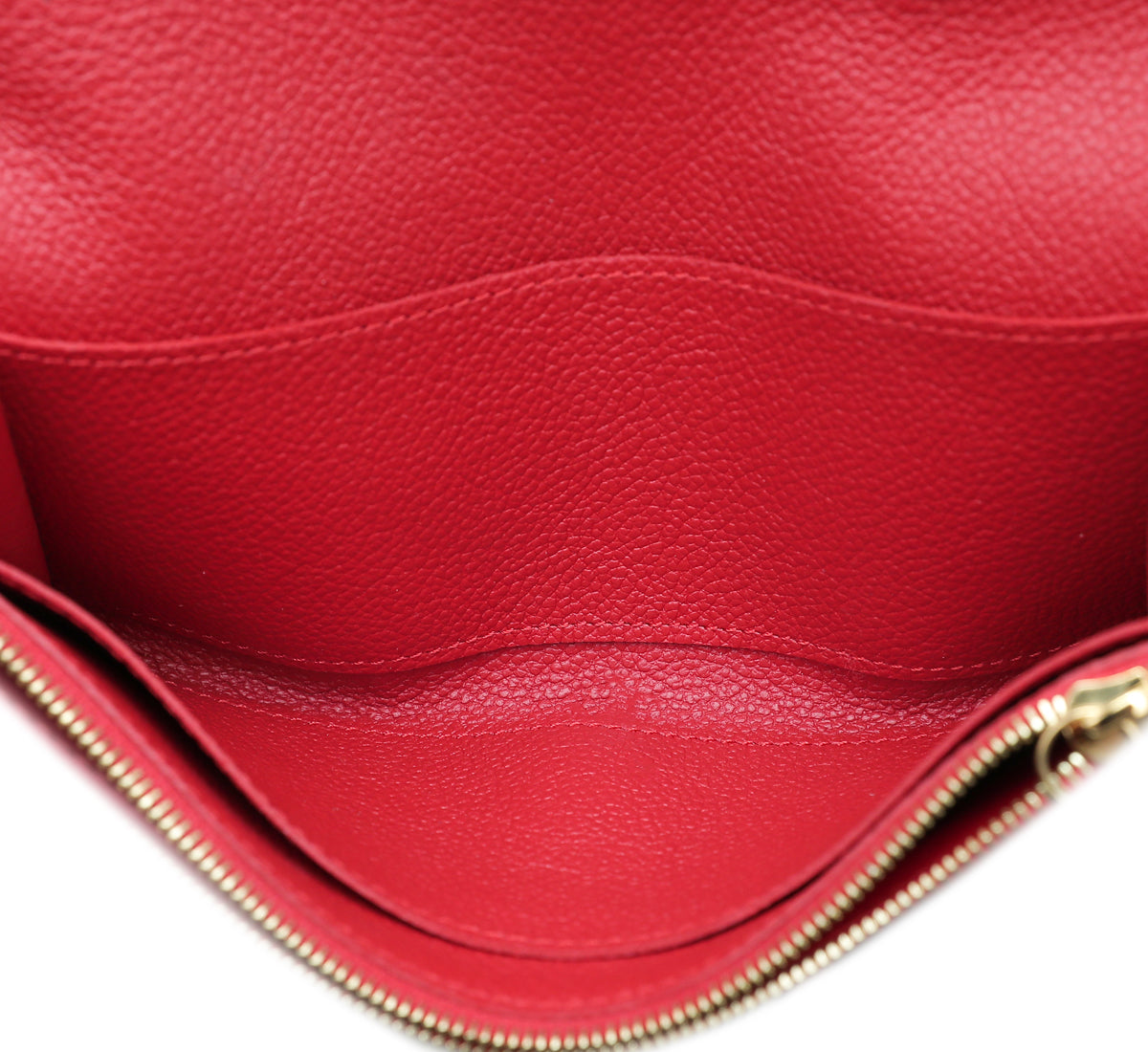 Louis Vuitton Marine Rouge Empreinte Bloom Flower Emilie Wallet