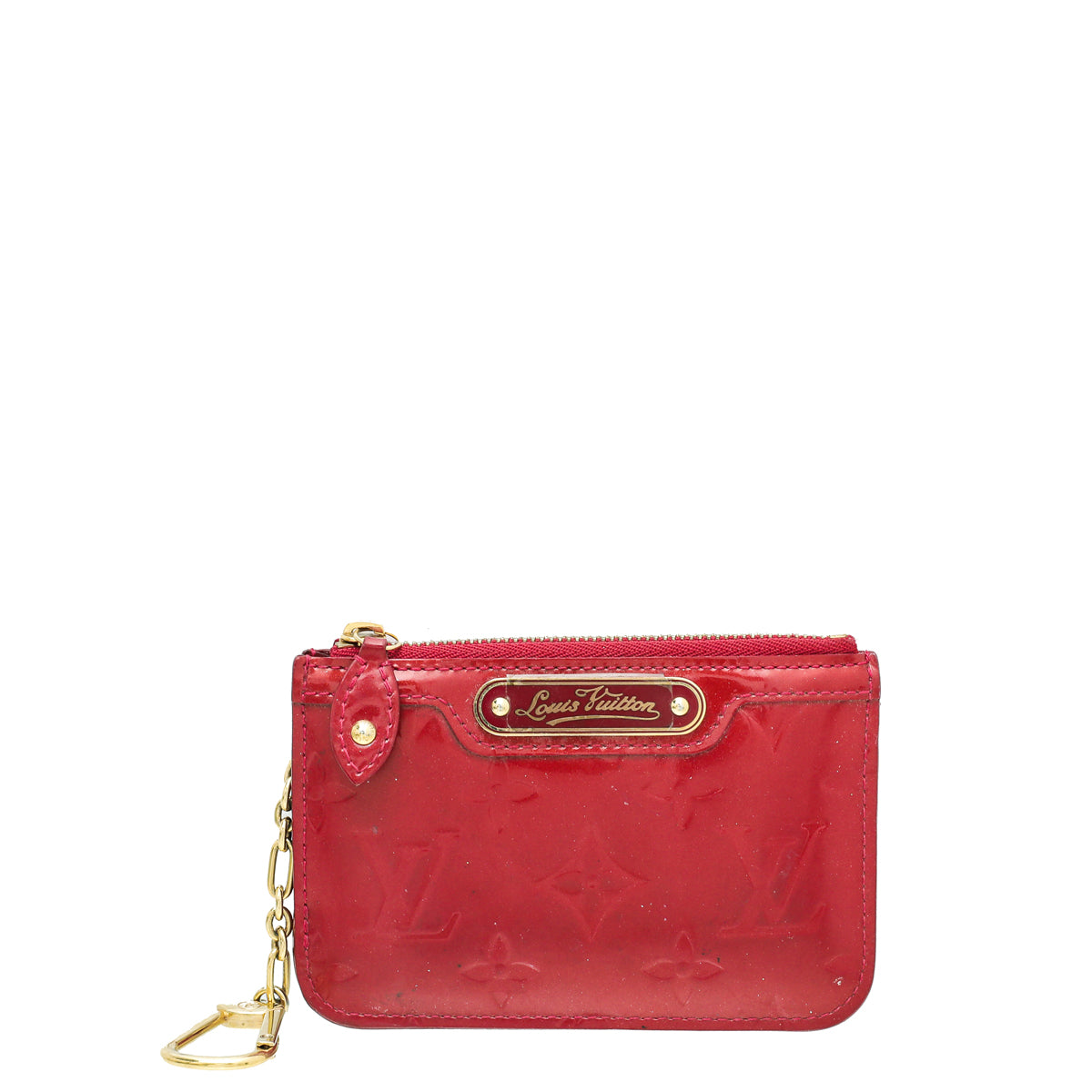 Louis Vuitton Cerise Monogram Vernis Key Pouch