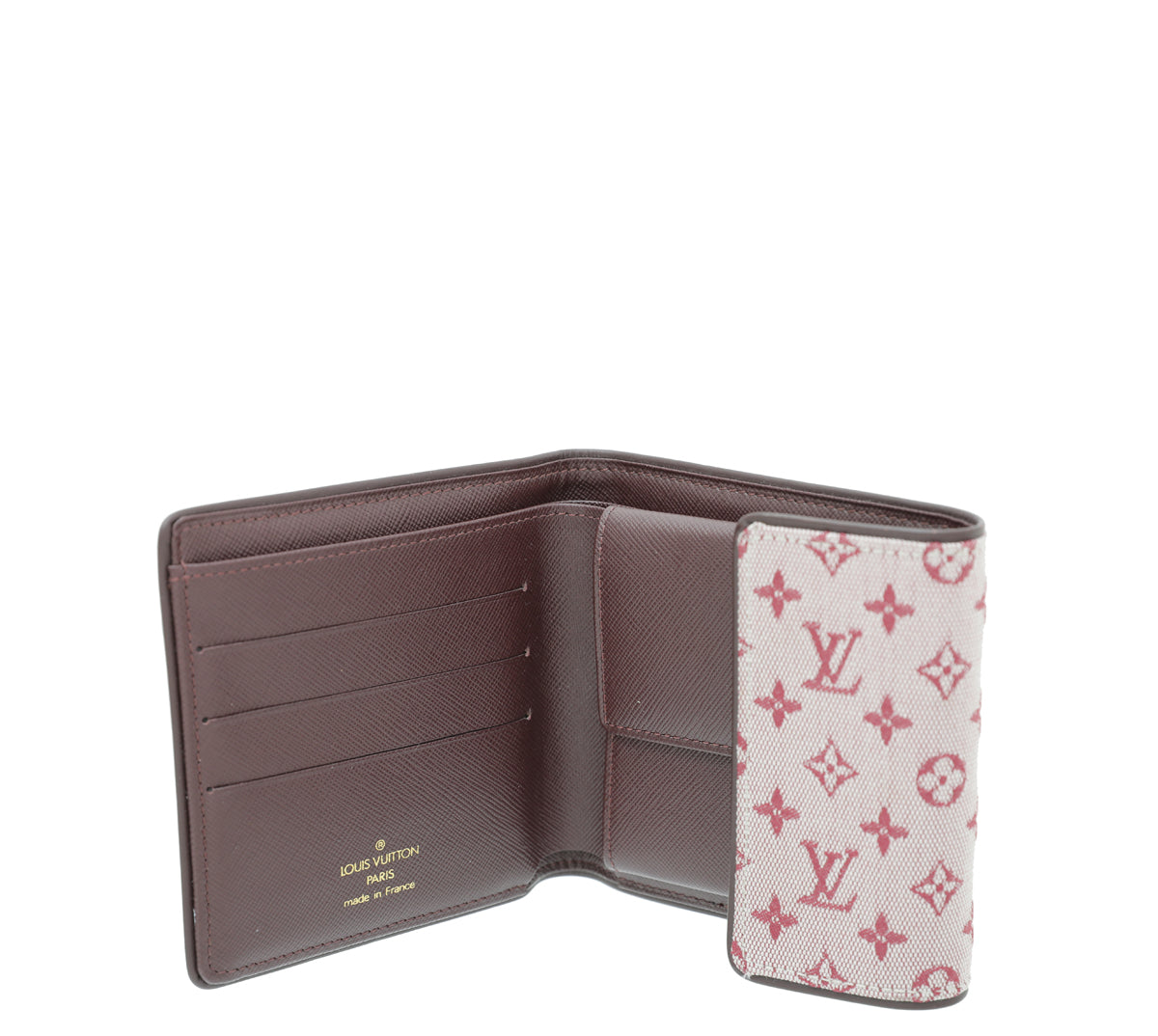 Louis Vuitton Sepia Mini Lin Compact Wallet