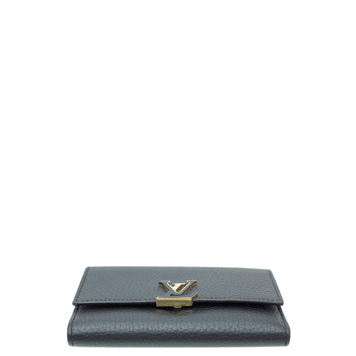 Louis Vuitton Black Capucines Compact Wallet