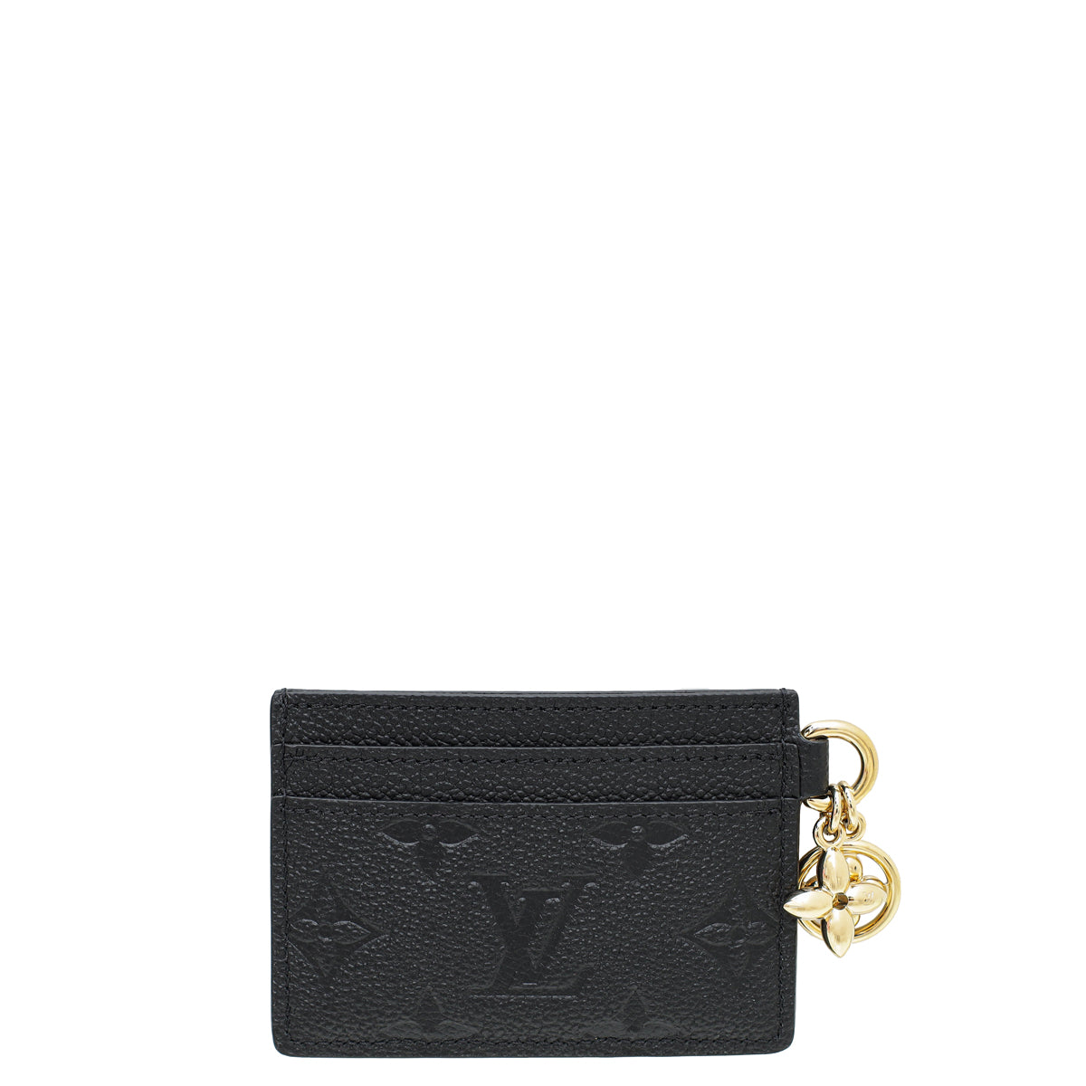 Louis Vuitton Black Monogram Empreinte Charms Card Holder