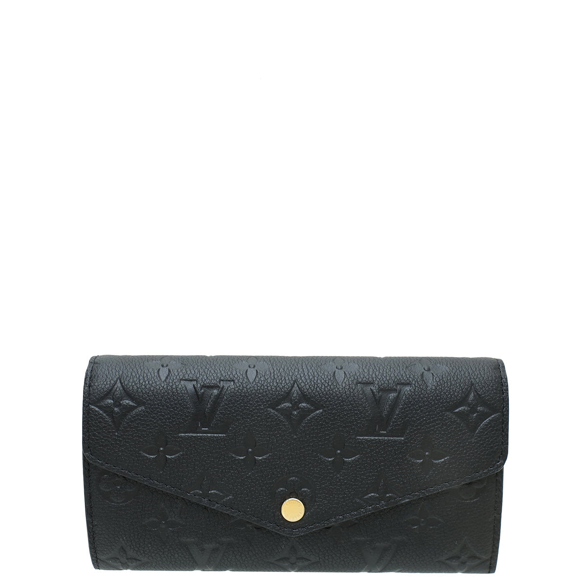 Louis Vuitton Black Monogram Empreinte Sarah Wallet